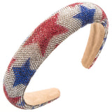 NEW AMERICAN FLAG FULL DIAMOND HEADBAND_CWAHA1260