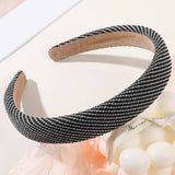 PLAID PATTERN HAIR HOOP_CWAHA0225