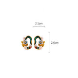 OIL DROP FLOWER FRESHWATER PEARL FASHION EARRINGS_CWAJE2335