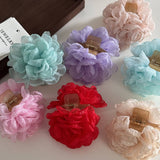 New Super Fairy Gauze Rose Flower Clip_Cwaha4685