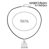 SWEET AND COOL DARK PASTORAL STARFISH NECKLACE_CWAJE1806