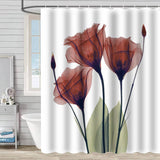 FLOWER BATHROOM ISOLATION SHOWER CURTAIN_CWMM1801