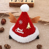 CUTE PLUSH SANTA HAT DRESS UP HEADDRESS HAIRPIN_CWAHA3374