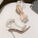 BOW AND SQUARE TOE HEELS SANDALS_CWSHH0029