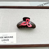 COLORFUL BOW ACETATE CLAW CLIP Y2K HAIR ACCESSORY_CWAHA5817