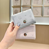 Cute Cat Embossed Mini Trifold Wallet For Students_Cwab06230