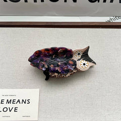 NEW CREATIVE OWL GRASSHOPPER ACETATE HAIR CLIP_CWAHA5718