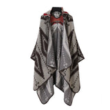 HOODED CAPE SCARF WEAR ETHNIC STYLE SHAWL_CWASC2266