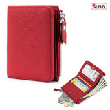 Ultra-Thin Short Card Holder Genuine Leather Wallet_Cwab3704