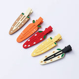 METAL CARROT HAIR CLIP NO CREASE SIDE BANG PIN_CWAHA2625