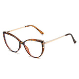 CAT EYE TR FRAME TEMPLES BLUE LIGHT FLAT GLASSES_CWASG0275