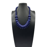 Vintage Single Layer Wooden Bead Necklace_Cwmm4734