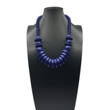 Vintage Single Layer Wooden Bead Necklace_Cwmm4734