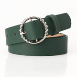 CLASSIC SIMPLE BELT WITH ALLOY ROUND BUCKLE_CWABE0402