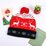 CHRISTMAS LED LIGHT GLOWING KNITTED CHRISTMAS HAT_CWAH2314