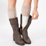 DOUBLE CONTRAST COLOR TWO COLOR FOOT WARMER SOCKS_CWMS0754