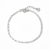 SOLID COLOR ZIRCONIA STAINLESS STEEL BRACELET_CWMM5702