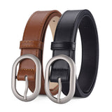Women New Slim Fit Oval Pu Belt_Cwabe0352