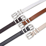 SIMPLE NEW MULTI COLOR SILVER BUCKLE BELT_CWABE0586