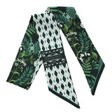 FRUIT PRINT TWILLY SCARF HAIR TIE BAG RIBBON_CWASC0431