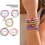 ALPHABET COLORFUL LOVE RABBIT BEADED BRACELET_CWAJE1482