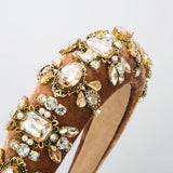 NEW GLASS DIAMOND HIGH HEAD SPONGE HEADBAND_CWAHA2121