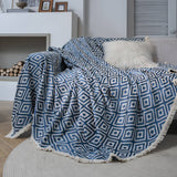 GEOMETRIC JACQUARD RETRO AMERICAN SOFA THROW_CWMM1652