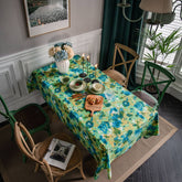 Tie-Dye Camouflage Printed Pastoral Tablecloth_Cwmm0975