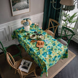 Tie-Dye Camouflage Printed Pastoral Tablecloth_Cwmm0975
