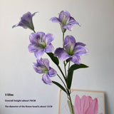 ARTIFICIAL AMARYLLIS LILY STEM WITH 5 BLOOMS_CWMM6503