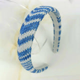 NEW RAFFIA PP STRAW PADDED HIGH CROWN HEADBAND_CWAHA6341