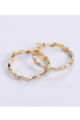 18K Gold Plated Stainless Steel Earrings_Cwaje0396