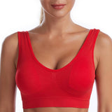 PLUS SIZE RUNNING SHOCKPROOF SPORTS WIRELESS BRA_CWMU0309