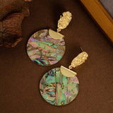 AURORA FANTASY DEEP SEA ABALONE EARRINGS_CWMM4282