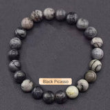 Crystal Natural Stone Beaded Bracelet Unisex_Cwmm11267