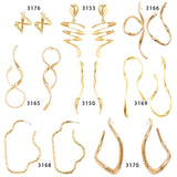 NICHE VERSATILE TEMPERAMENT ASYMMETRICAL EARRINGS_CWAJE1913