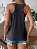 Versatile And Casual Solid Color I-Shaped Vest