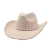 Western Cowboy Fedora Hat Felt Ethnic_Cwah04432