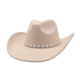 Western Cowboy Fedora Hat Felt Ethnic_Cwah04432