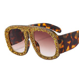 LUXURY DIAMOND STUDDED LARGE FRAME SUNGLASSES_CWASG0868