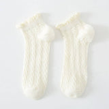 Twisted Fashion Cotton Lace Socks For Women_Cwms2006