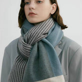 KNIT SCARF UNISEX ELEGANT WINTER COUPLES WRAP_CWASC0326