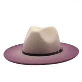 FASHION GRADIENT WIDE BRIMMED HAT FEDORA_CWAH0808