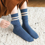 AUTUMN AND WINTER TWO BAR STACKED SOCKS_CWMS0998