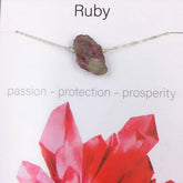 NATURAL CRYSTAL PENDANT NECKLACE WITH CARD_CWAJE1052