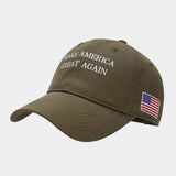 RED BASEBALL HAT MAKE AMERICA GREAT AGAIN CWAH2023