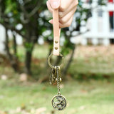 CREATIVE RETRO CAR PENDANT COWHIDE KEYCHAIN_CWMM5030