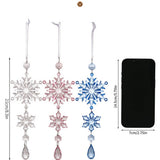 Cwmm10181_Clear Snowflake And Colorful Icicle Ornaments