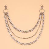 MINIMALIST RETRO HIP HOP PANTS CHAIN_CWMM0671