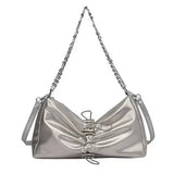Chain Pleated Bag Versatile Shoulder Bag_Cwab2088